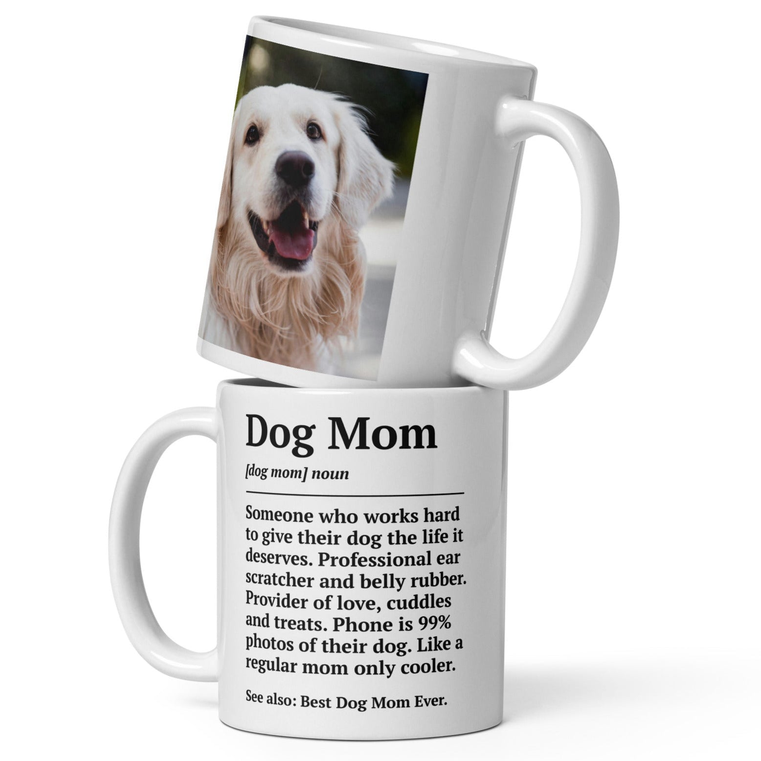 dog mom personalized mug