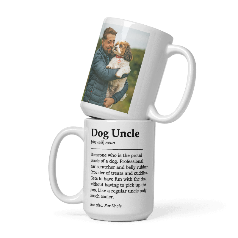Dog Uncle Definition Photo Mug