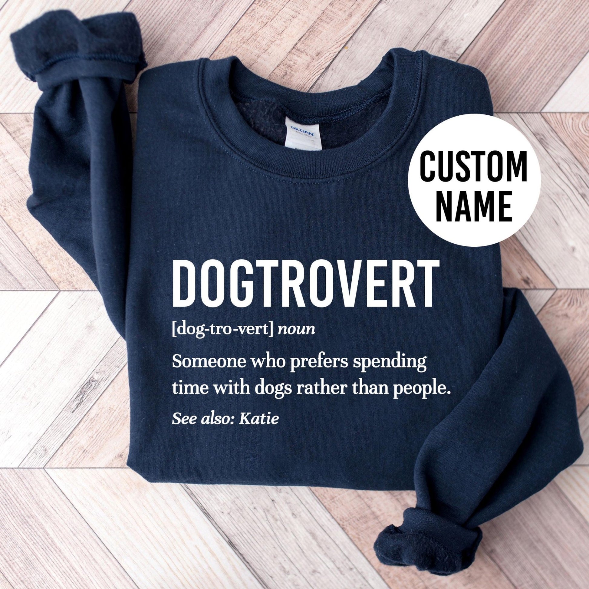 Dogtrovert Custom Sweatshirt - Hi Doggi