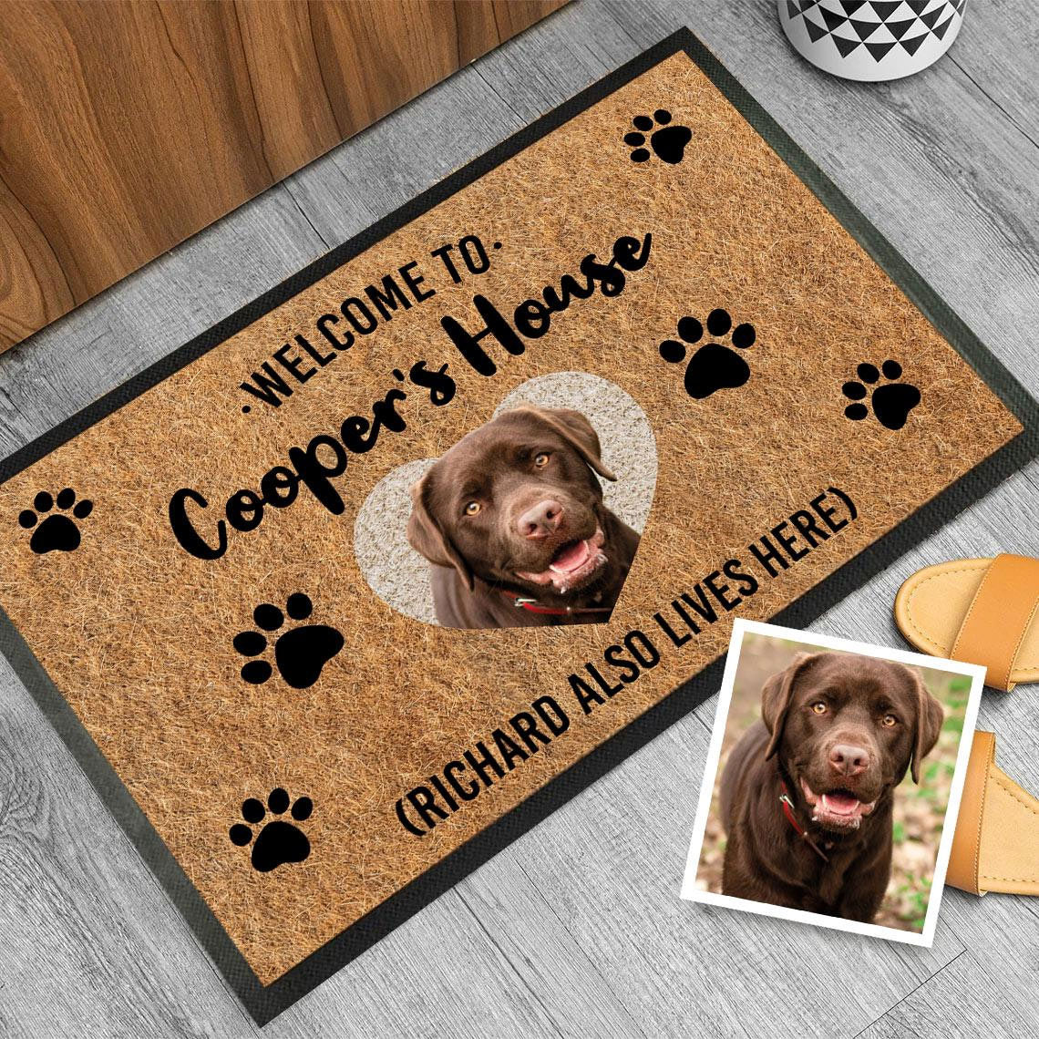 Welcome Pet Photo Doormat