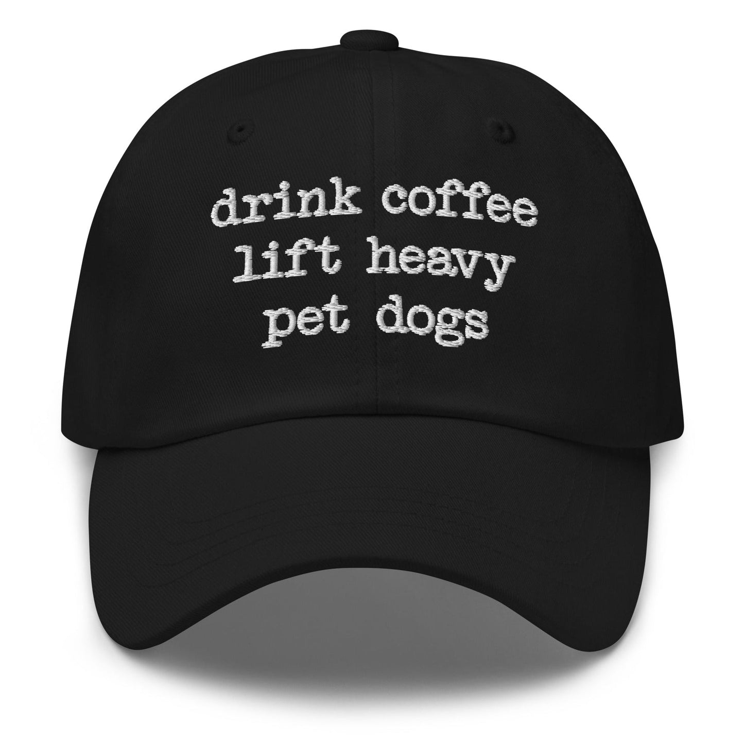 Drink Coffee Lift Heavy Pet Dogs Cap - Hi Doggi