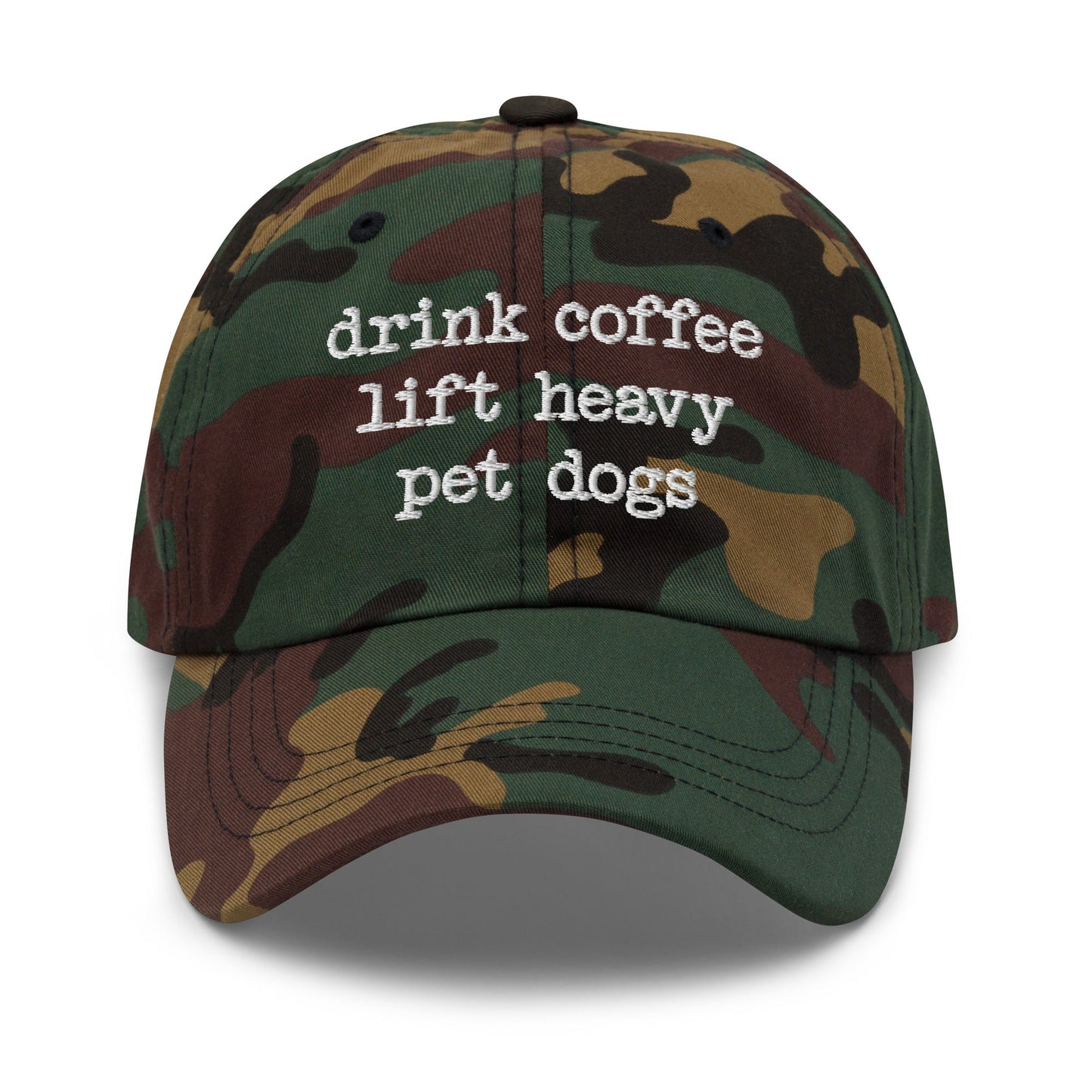 Drink Coffee Lift Heavy Pet Dogs Cap - Hi Doggi