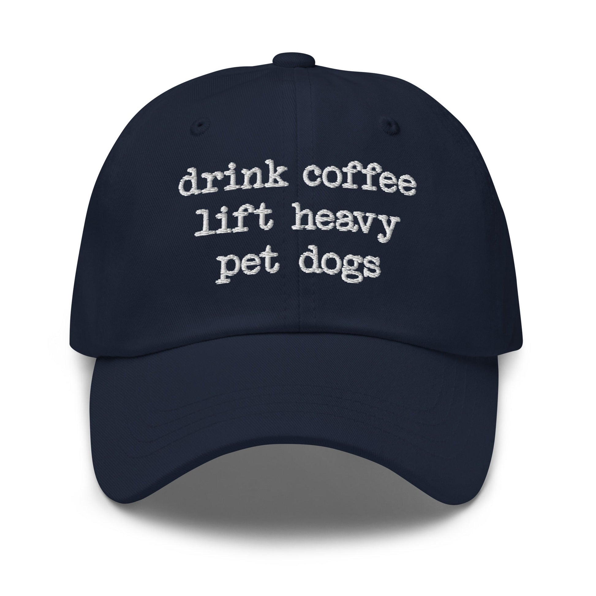 Drink Coffee Lift Heavy Pet Dogs Cap - Hi Doggi