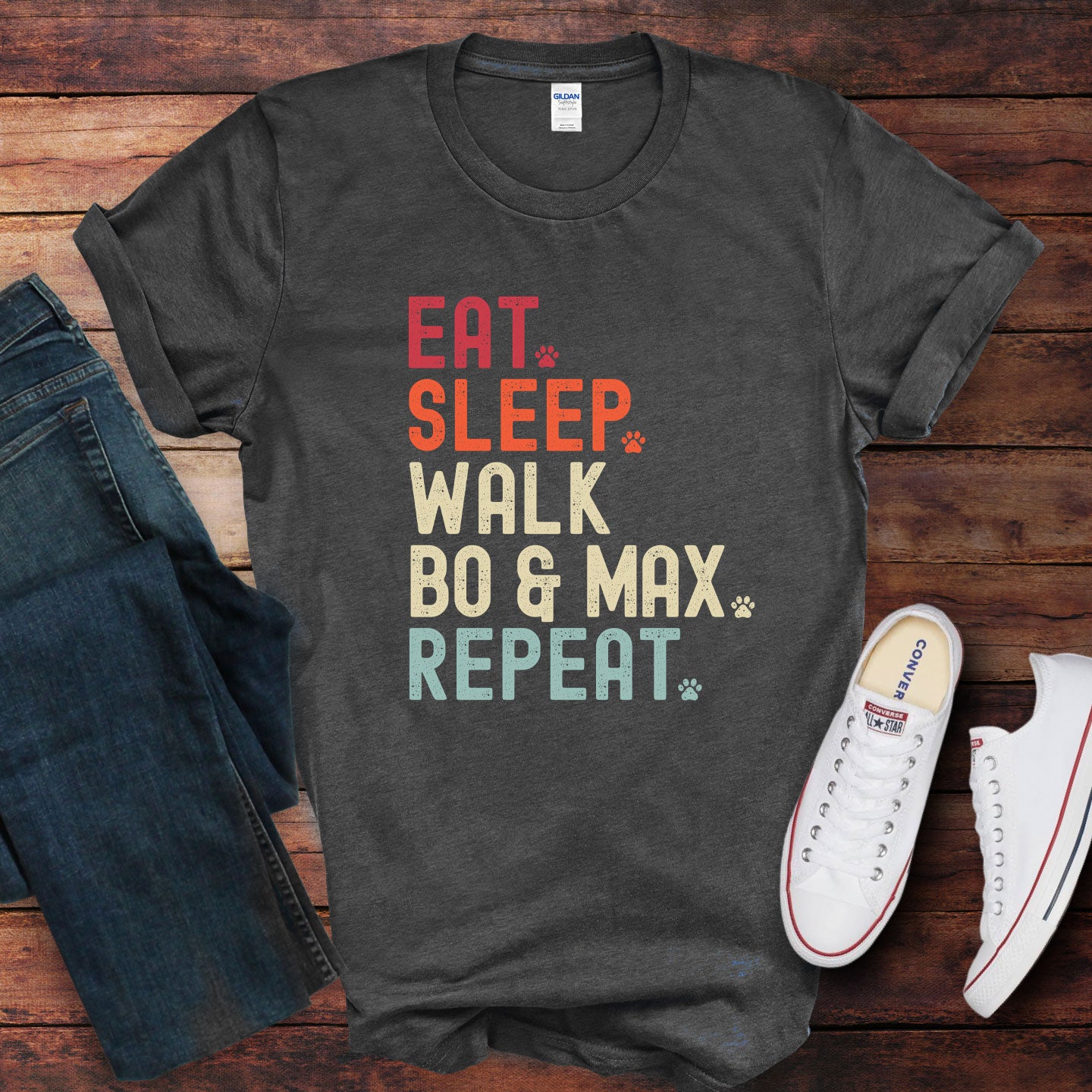 Eat Sleep Walk Dog Shirt