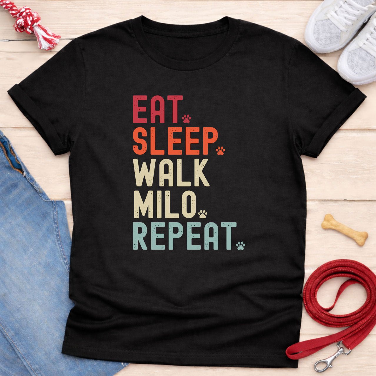 Eat Sleep Walk Dog Shirt - Hi Doggi