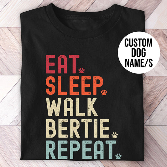 Eat Sleep Walk Dog Shirt - Hi Doggi