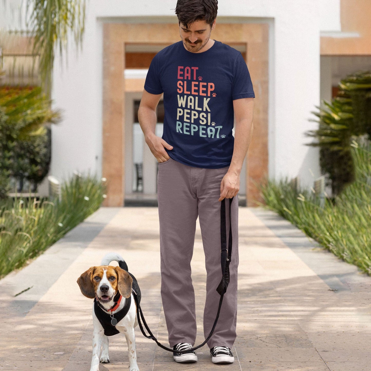 Eat Sleep Walk Dog Shirt - Hi Doggi
