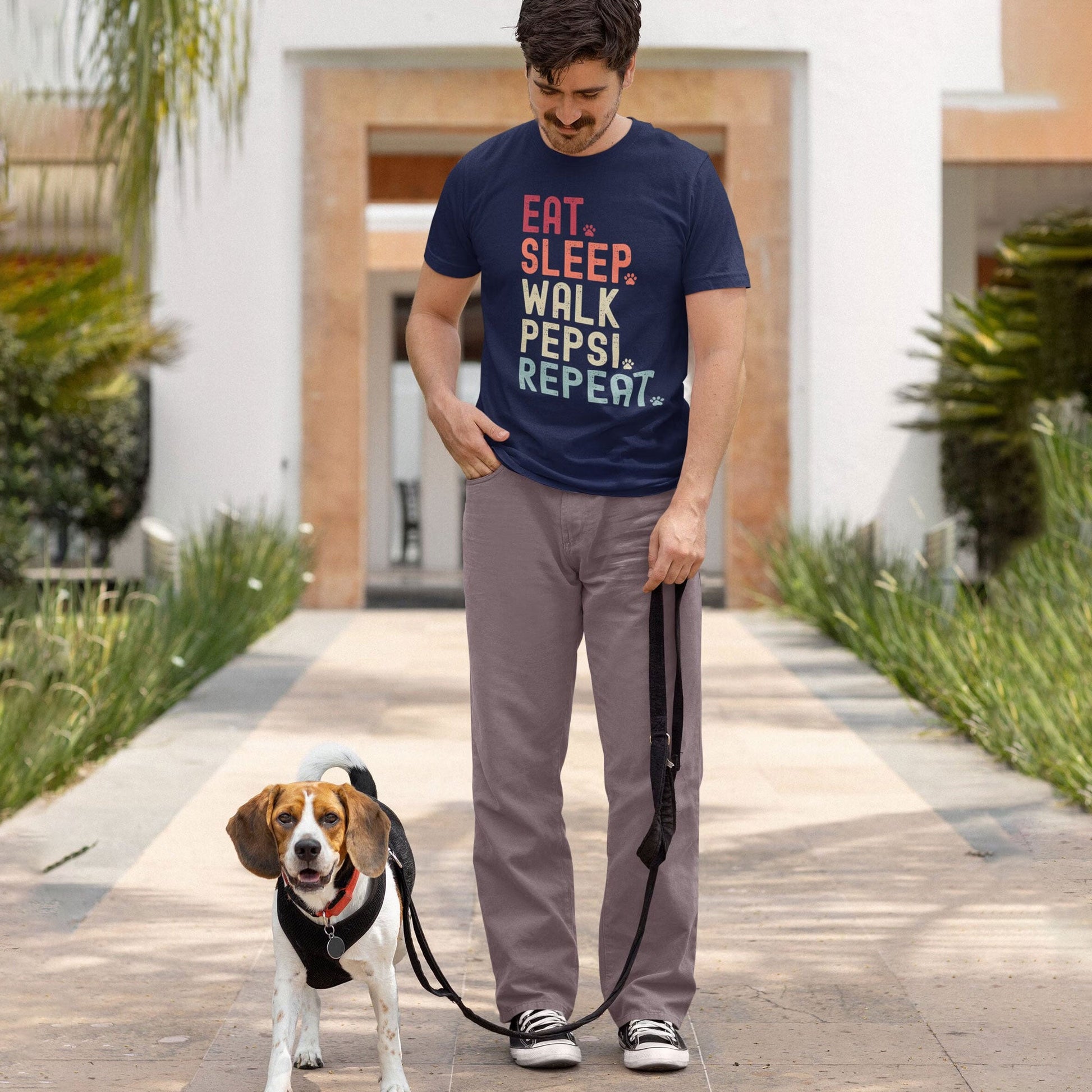 Eat Sleep Walk Dog Shirt - Hi Doggi