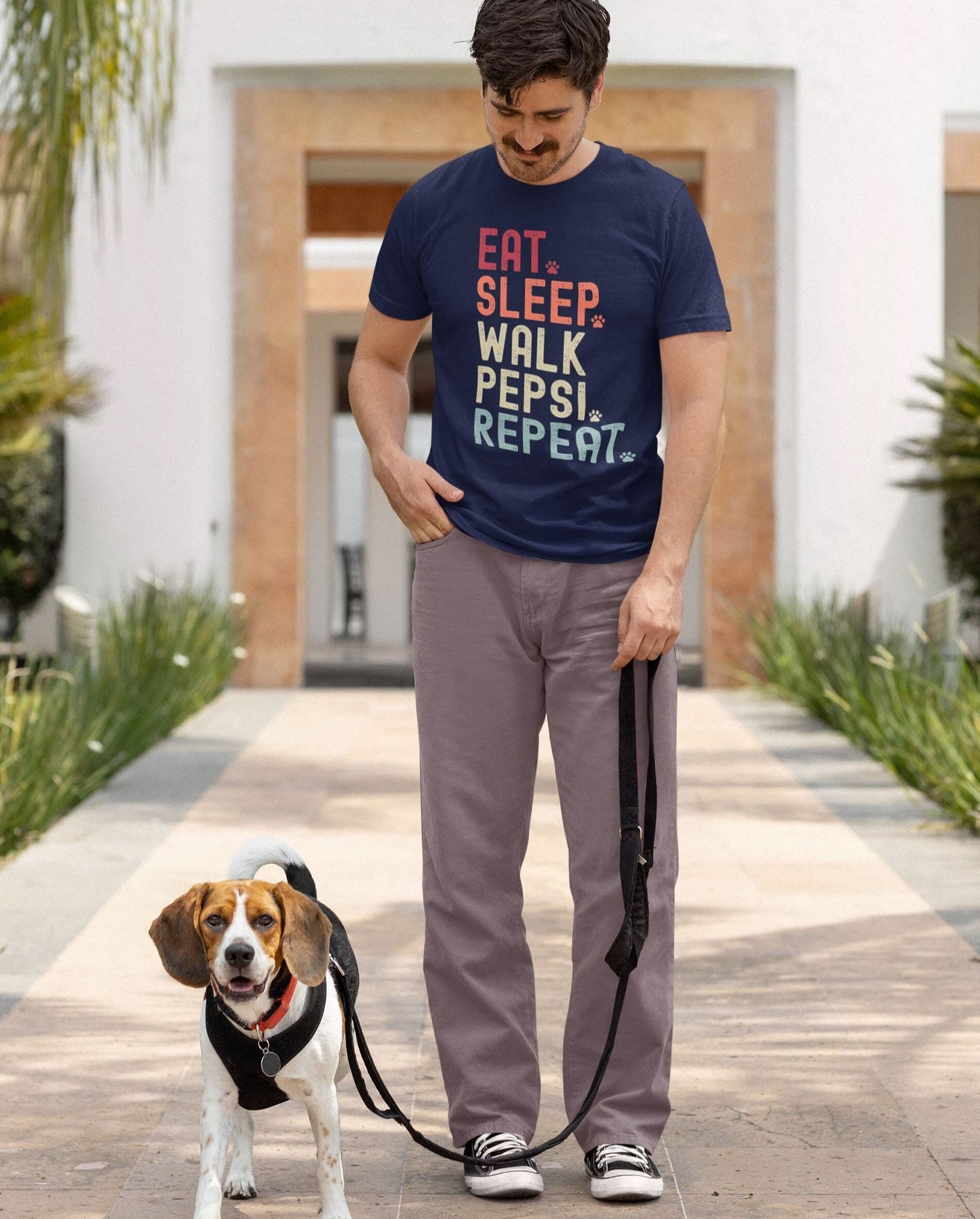 Eat Sleep Walk Dog Shirt