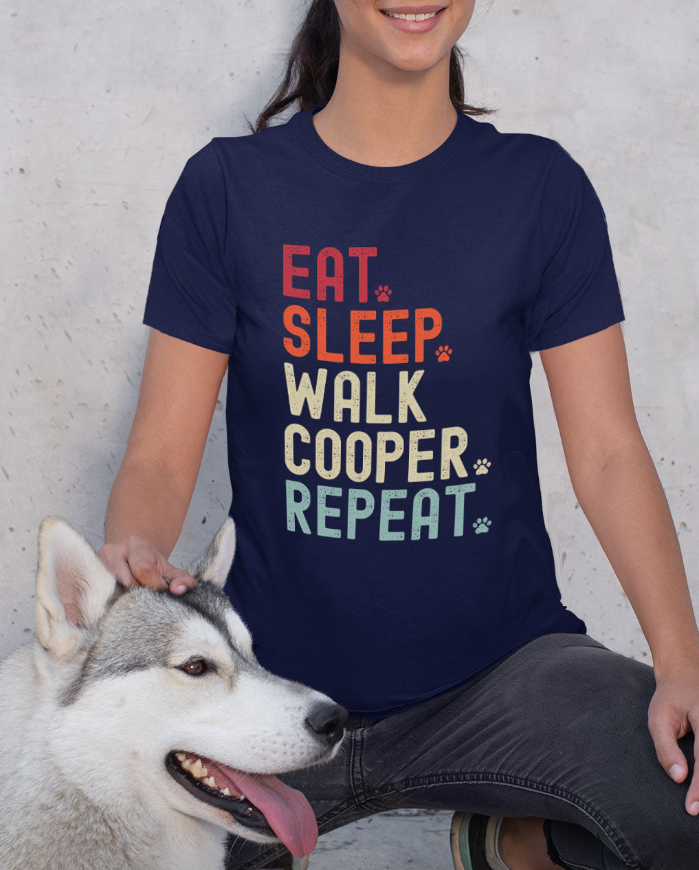 Eat Sleep Walk Dog Shirt