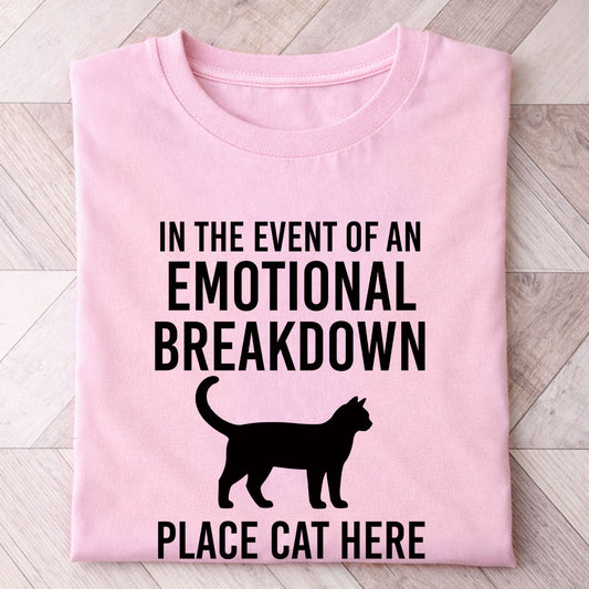 Emotional Breakdown Cat Shirt - Hi Doggi