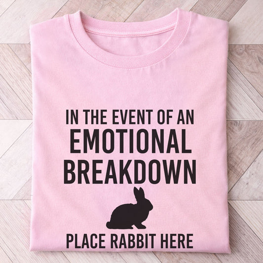 Emotional Breakdown Rabbit Shirt - Hi Doggi