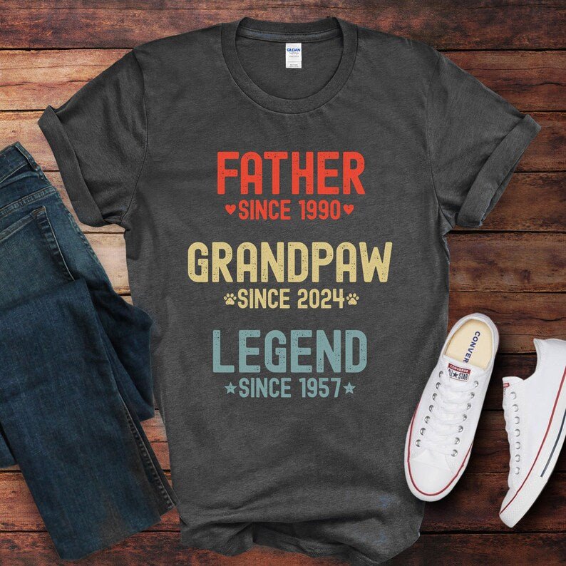 Father Grandpaw Legend Custom Shirt - Hi Doggi