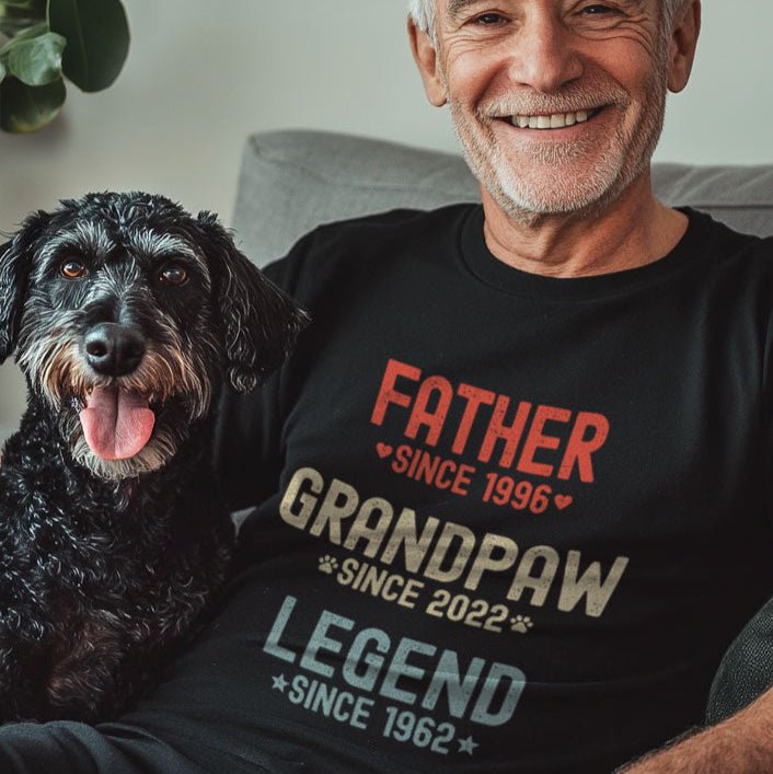 Father Grandpaw Legend Custom Shirt - Hi Doggi