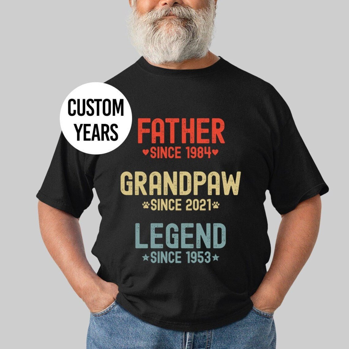 Father Grandpaw Legend Custom Shirt - Hi Doggi