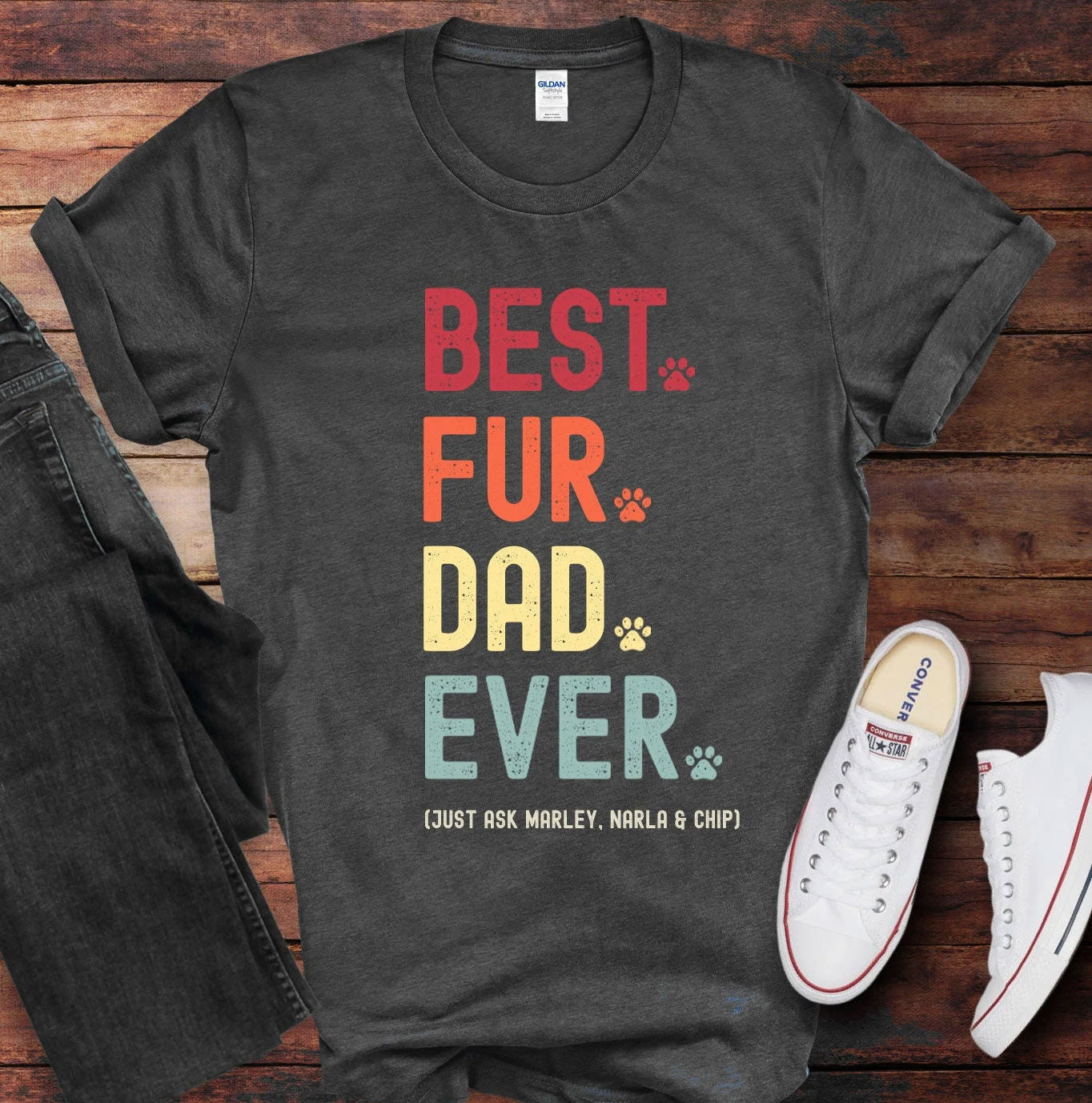 Fur Dad Just Ask Shirt - Hi Doggi