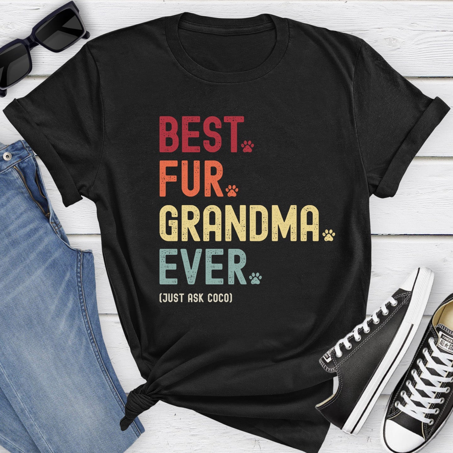 Fur Grandma Just Ask Shirt - Hi Doggi