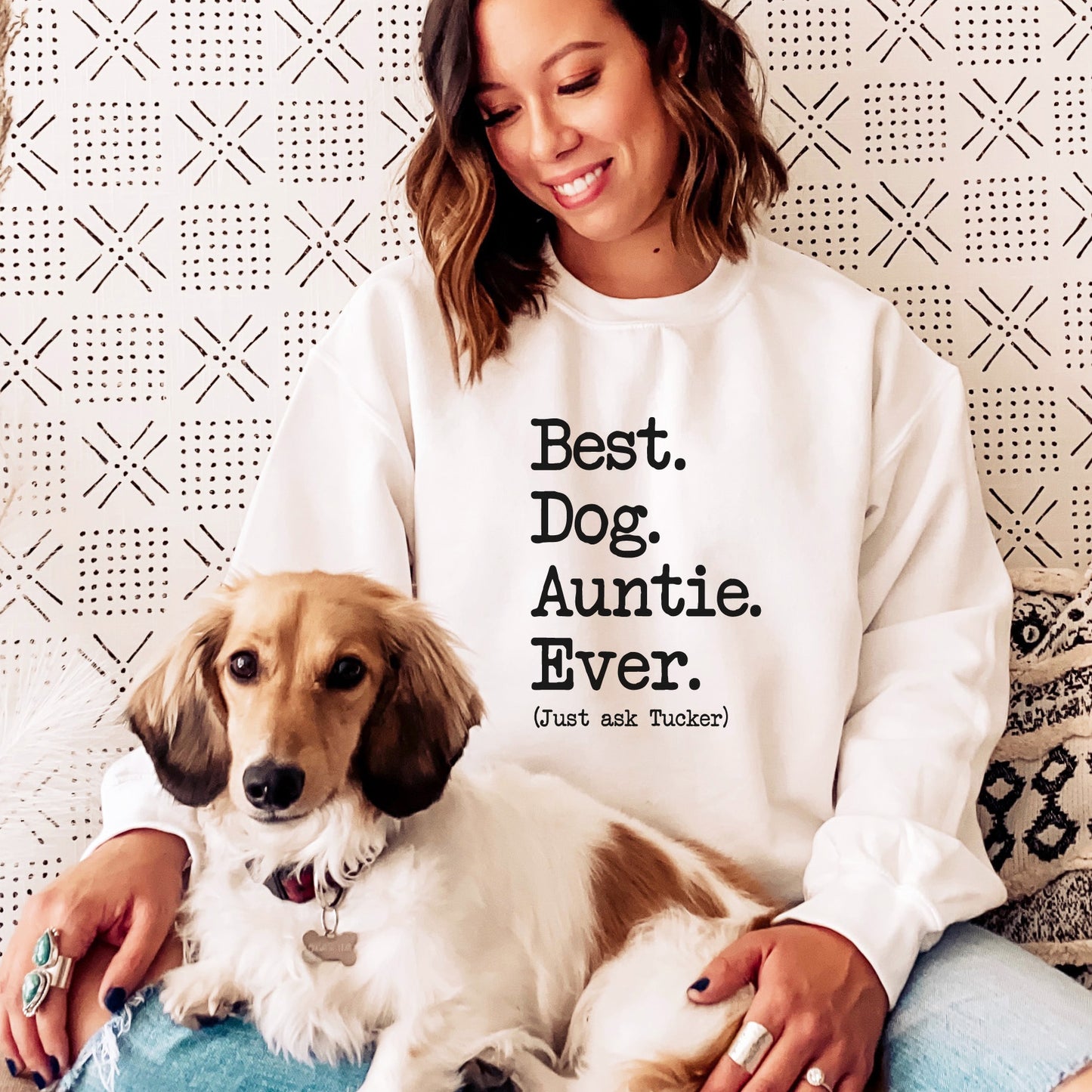 Best Dog Auntie Just Ask Sweatshirt