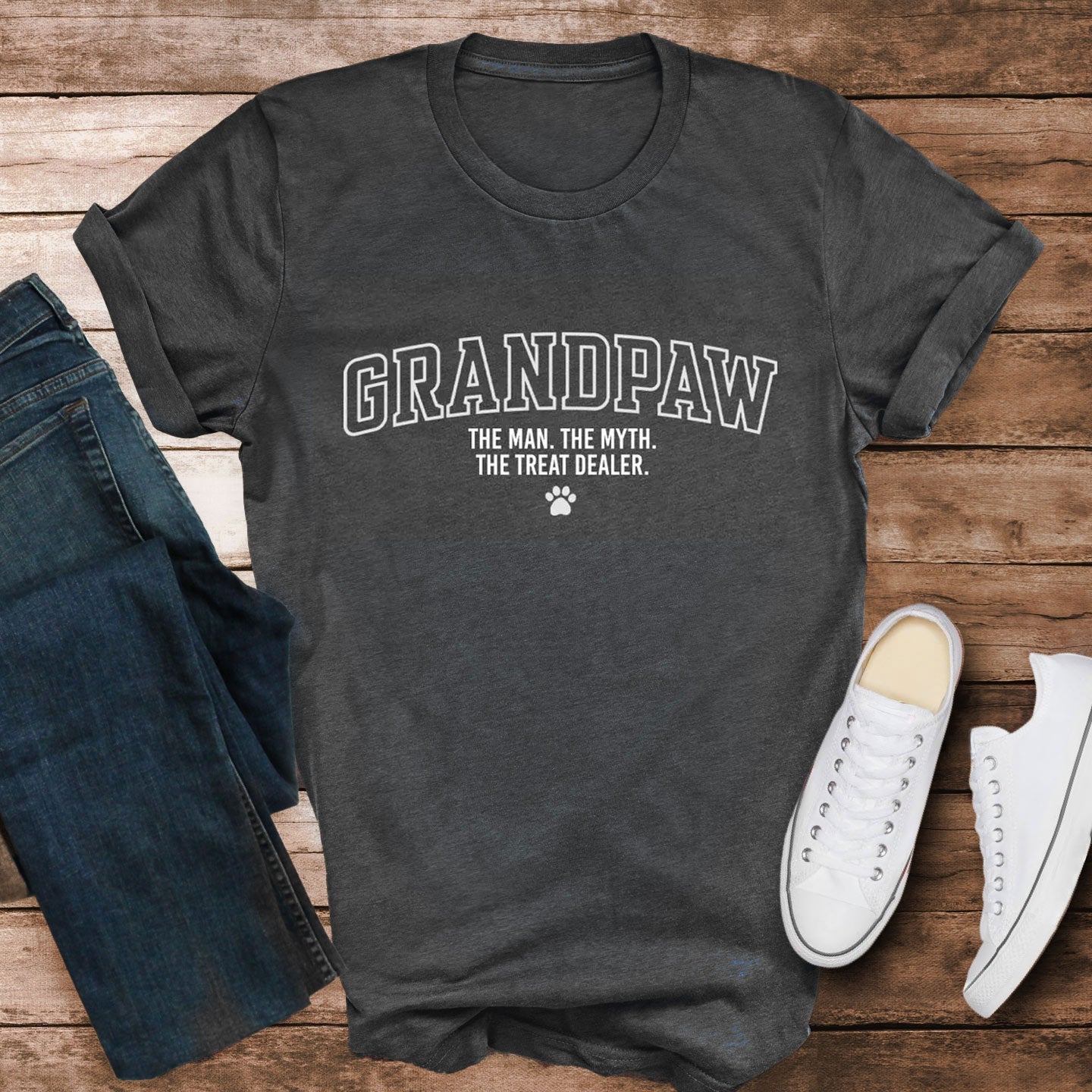 Grandpaw Man Myth Treat Dealer Shirt - Hi Doggi