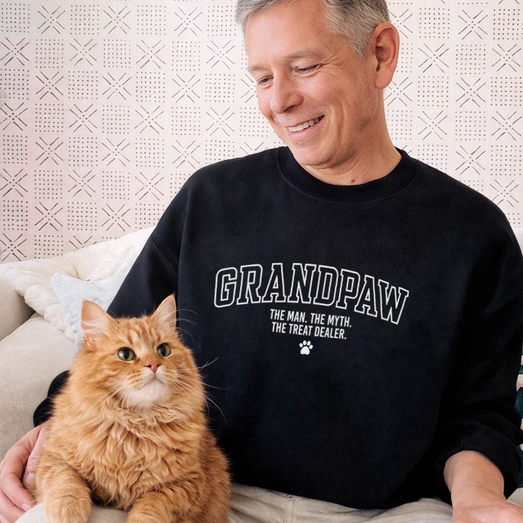 Grandpaw Man Myth Treat Dealer Sweatshirt - Hi Doggi