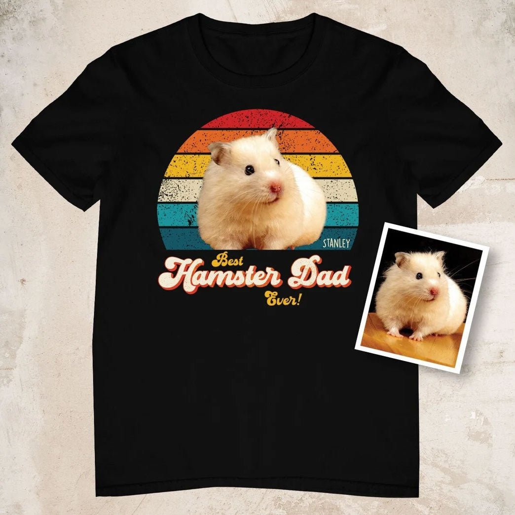 Hamster Dad Photo Retro Shirt - Hi Doggi