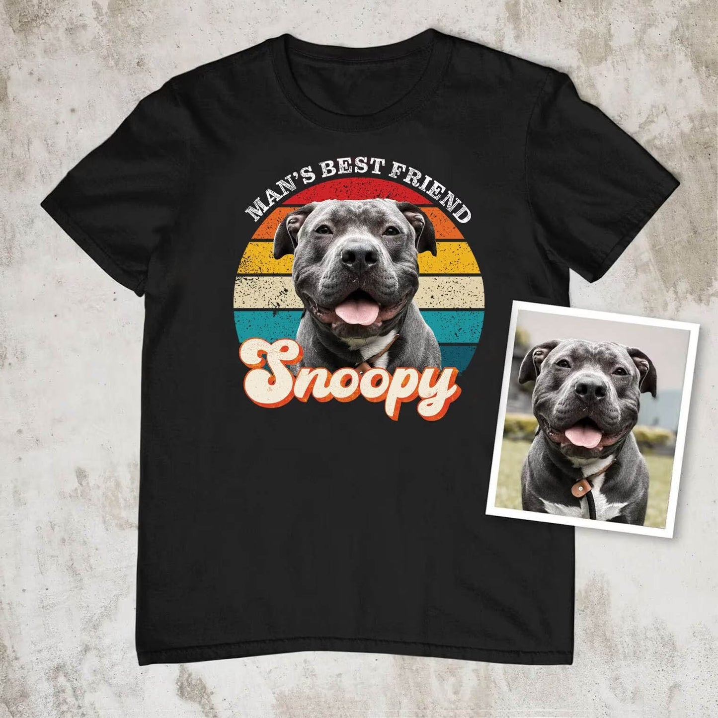 Man's Best Friend Photo Retro Shirt