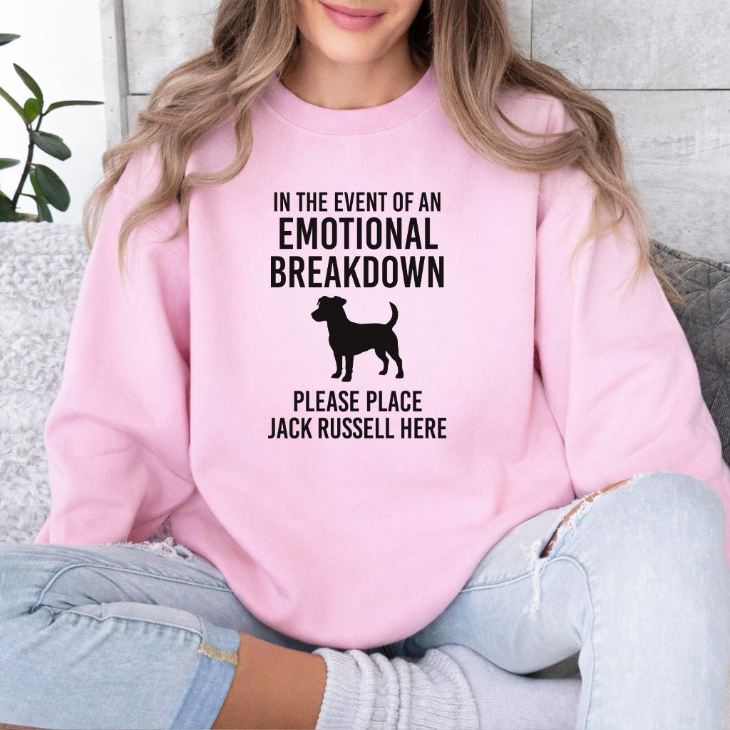 Jack Russell Emotional Breakdown Sweatshirt - Hi Doggi