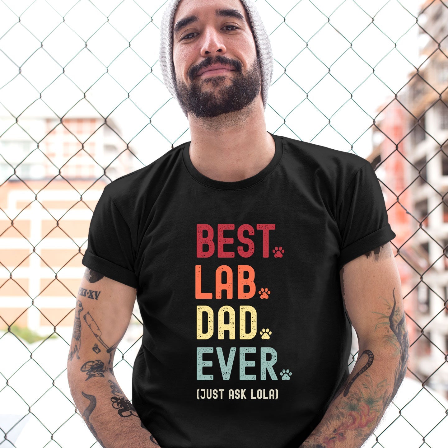 Lab Dad Just Ask Shirt - Hi Doggi
