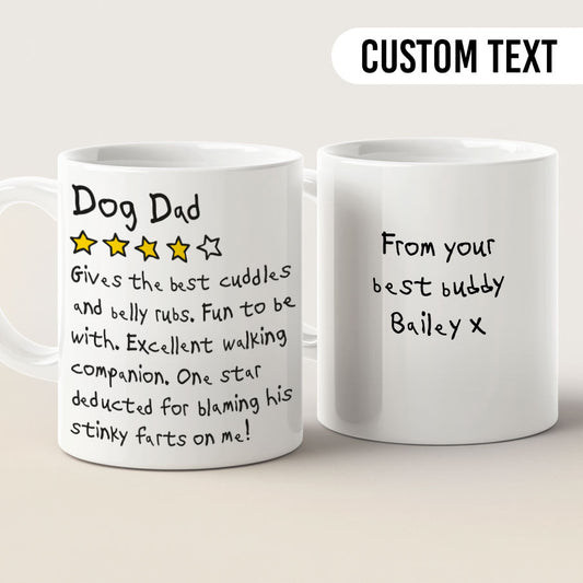 Dog Dad Review Mug