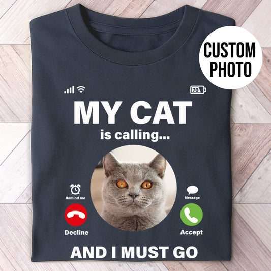 My Cat Is Calling Shirt - Hi Doggi