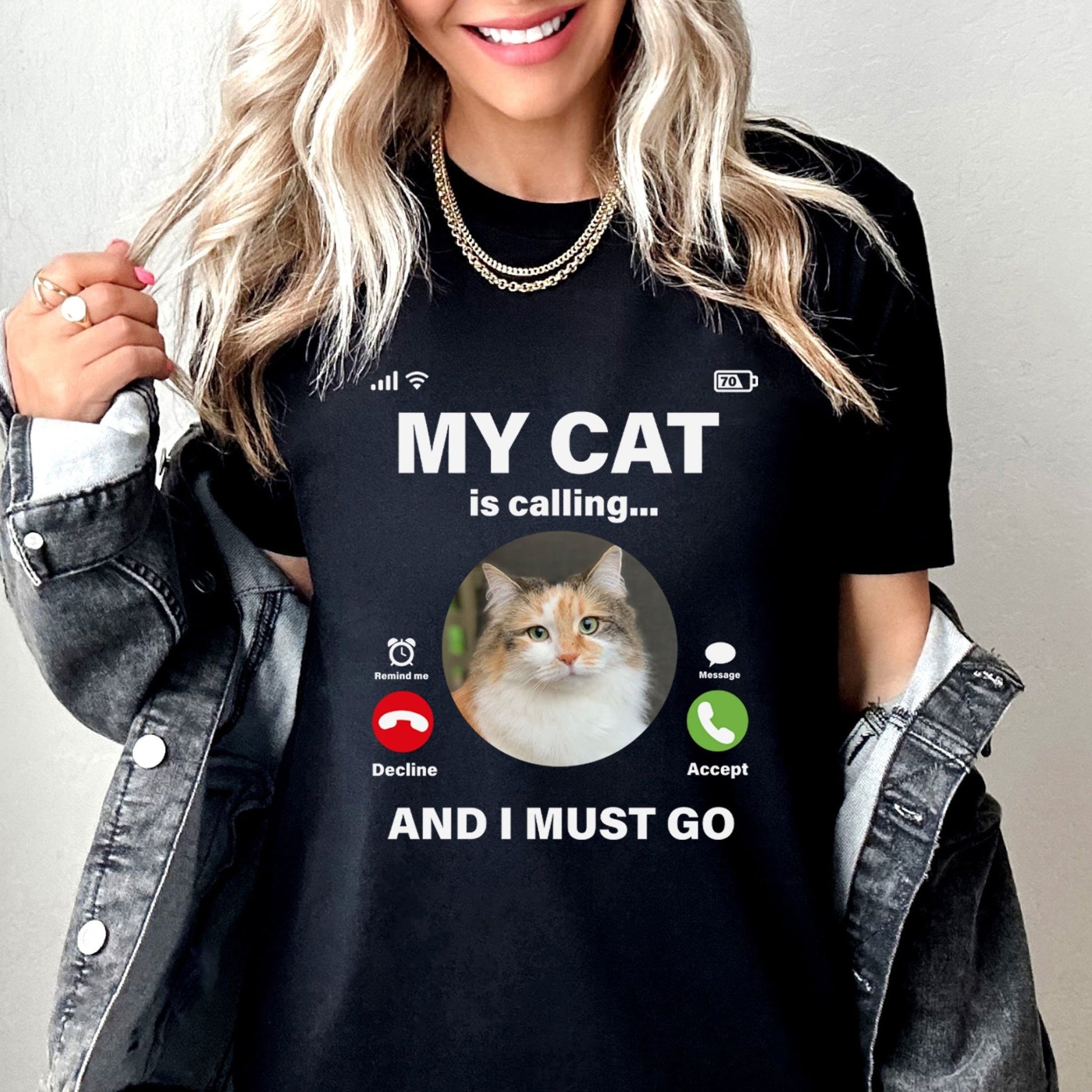 My Cat Is Calling Shirt - Hi Doggi