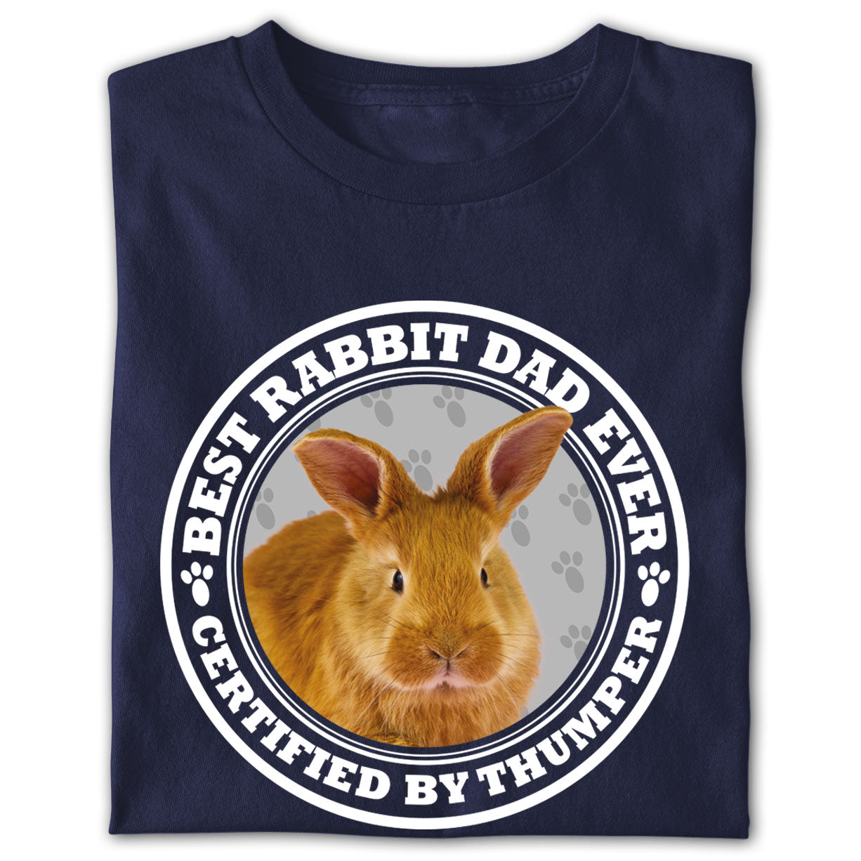 Certified Best Rabbit Dad Photo Shirt