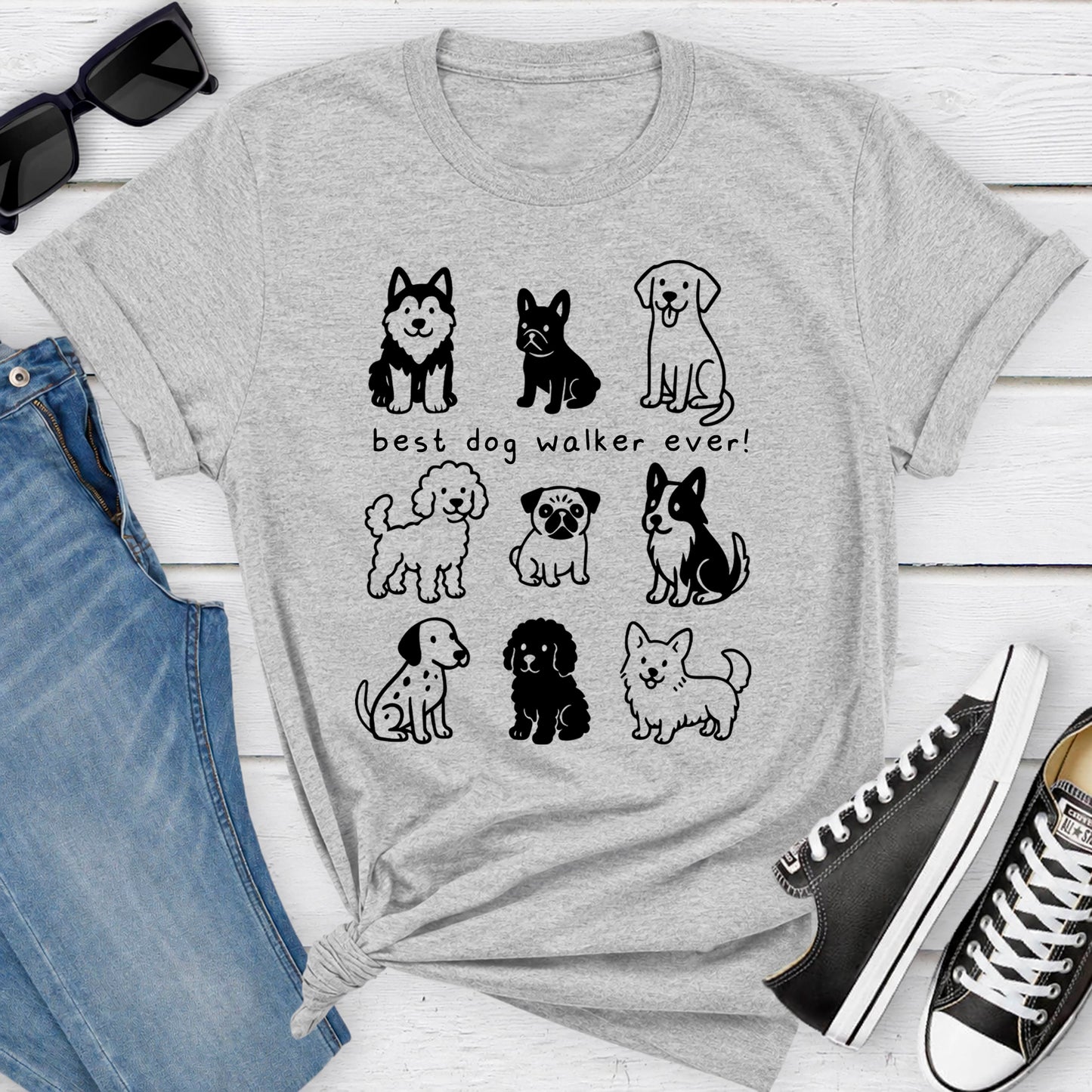 Best Dog Walker Cute Shirt