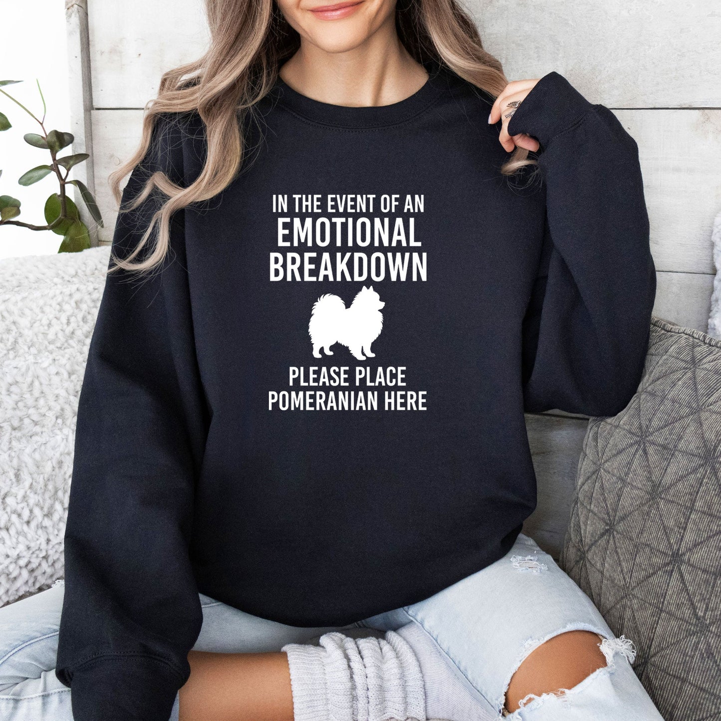 Pomeranian Emotional Breakdown Sweatshirt - Hi Doggi
