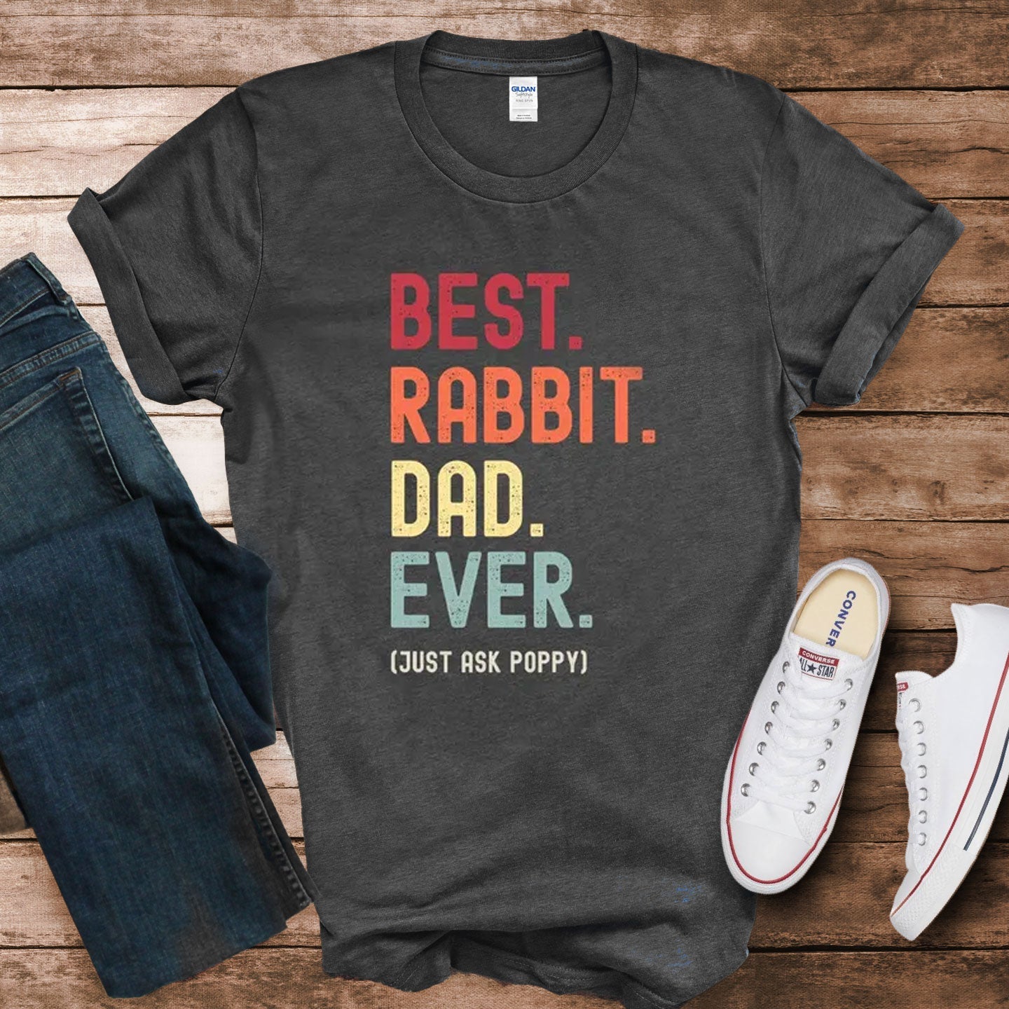 Rabbit Dad Just Ask Shirt - Hi Doggi