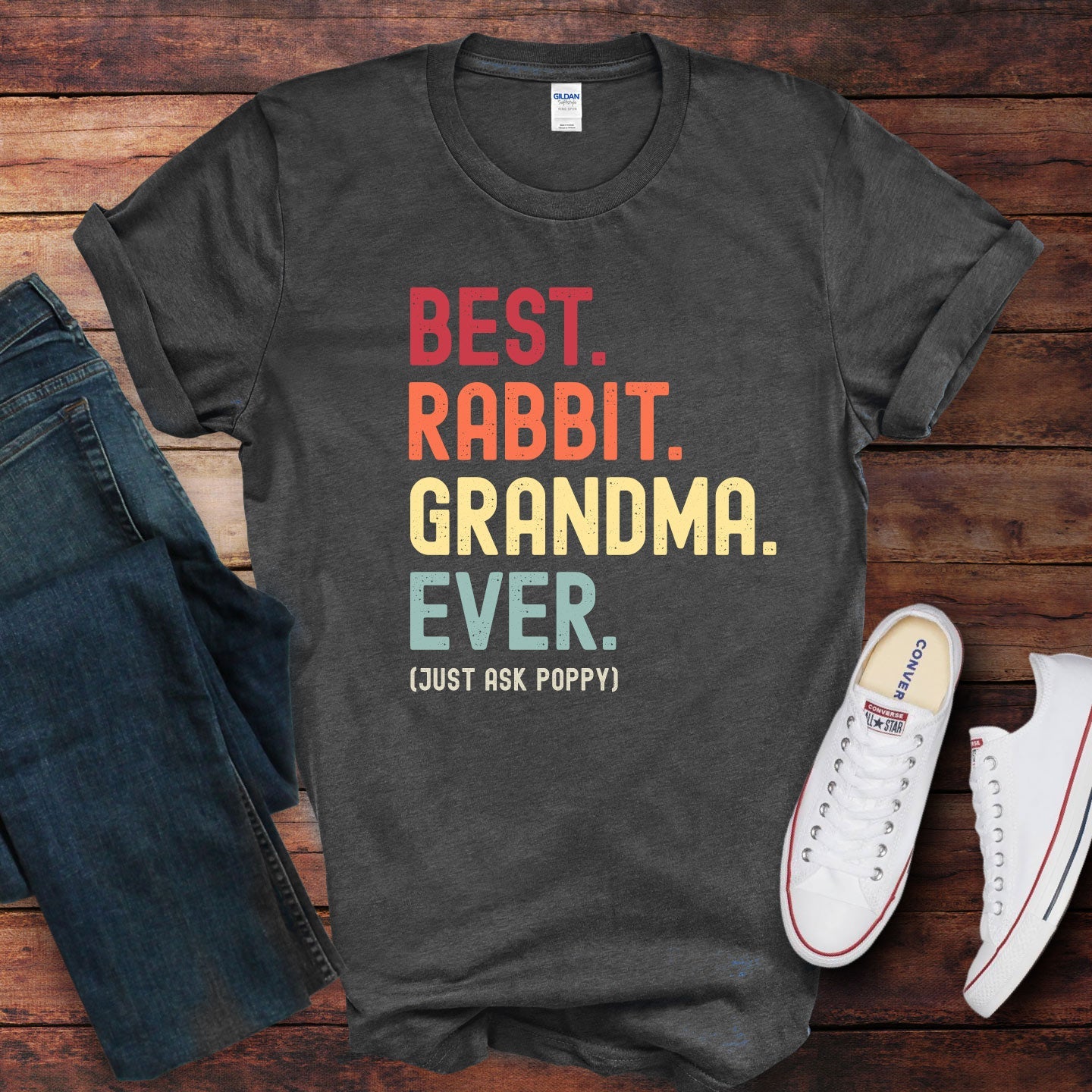Rabbit Grandma Just Ask Shirt - Hi Doggi