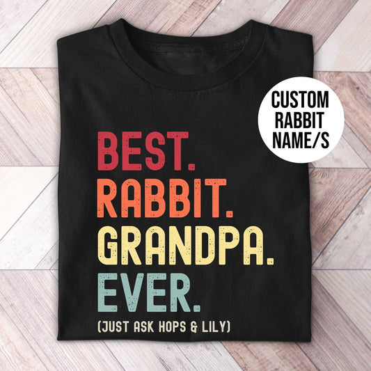 Rabbit Grandpa Just Ask Shirt - Hi Doggi