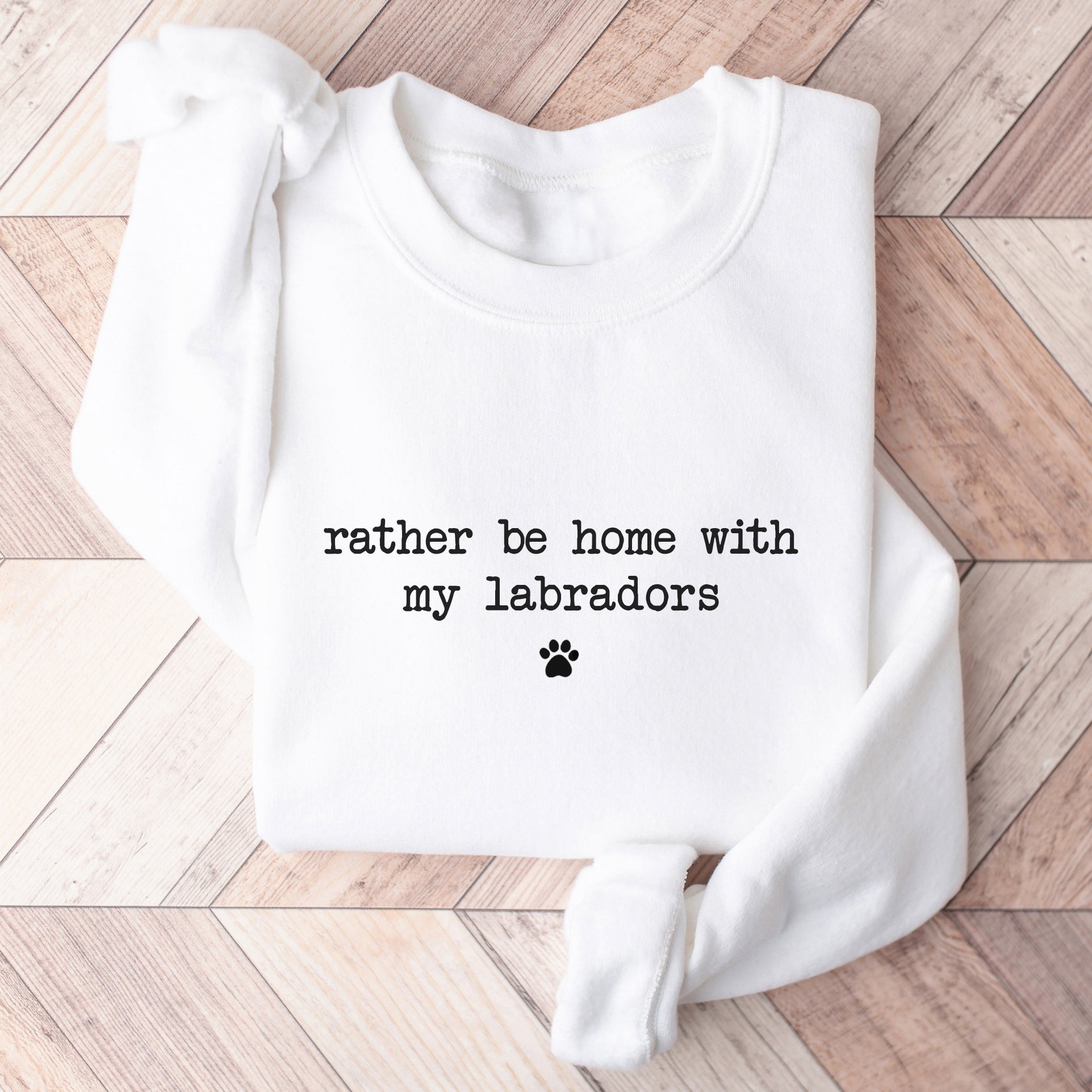 Rather By Home With My Dog Breed Sweatshirt - Hi Doggi