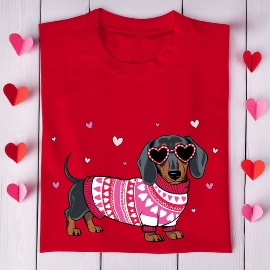 Dachshund Love Hearts Shirt