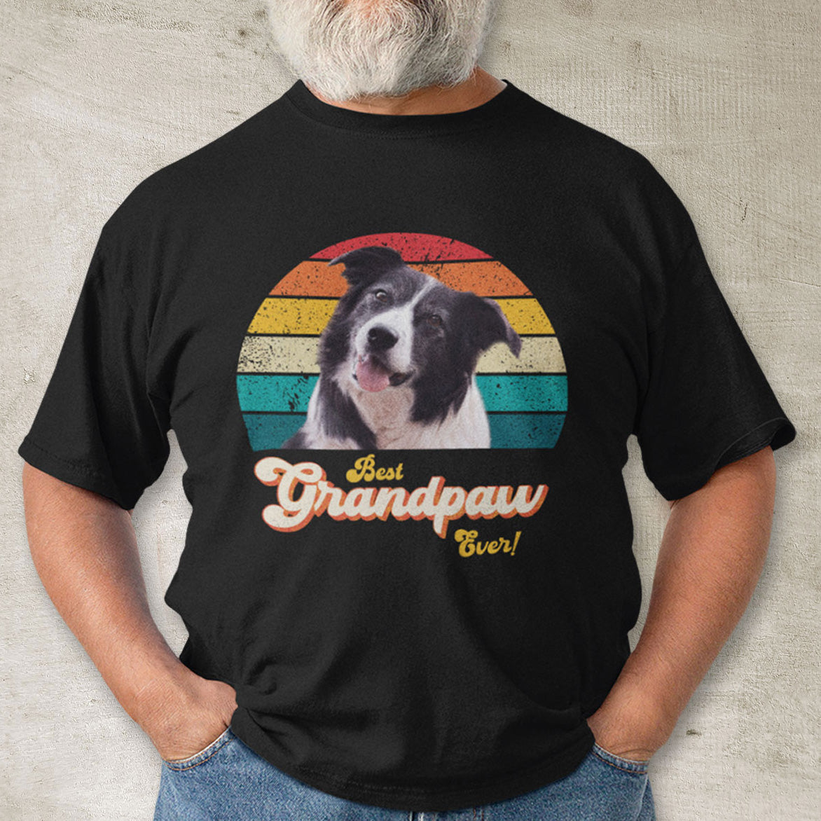 Grandpaw Photo Retro Shirt