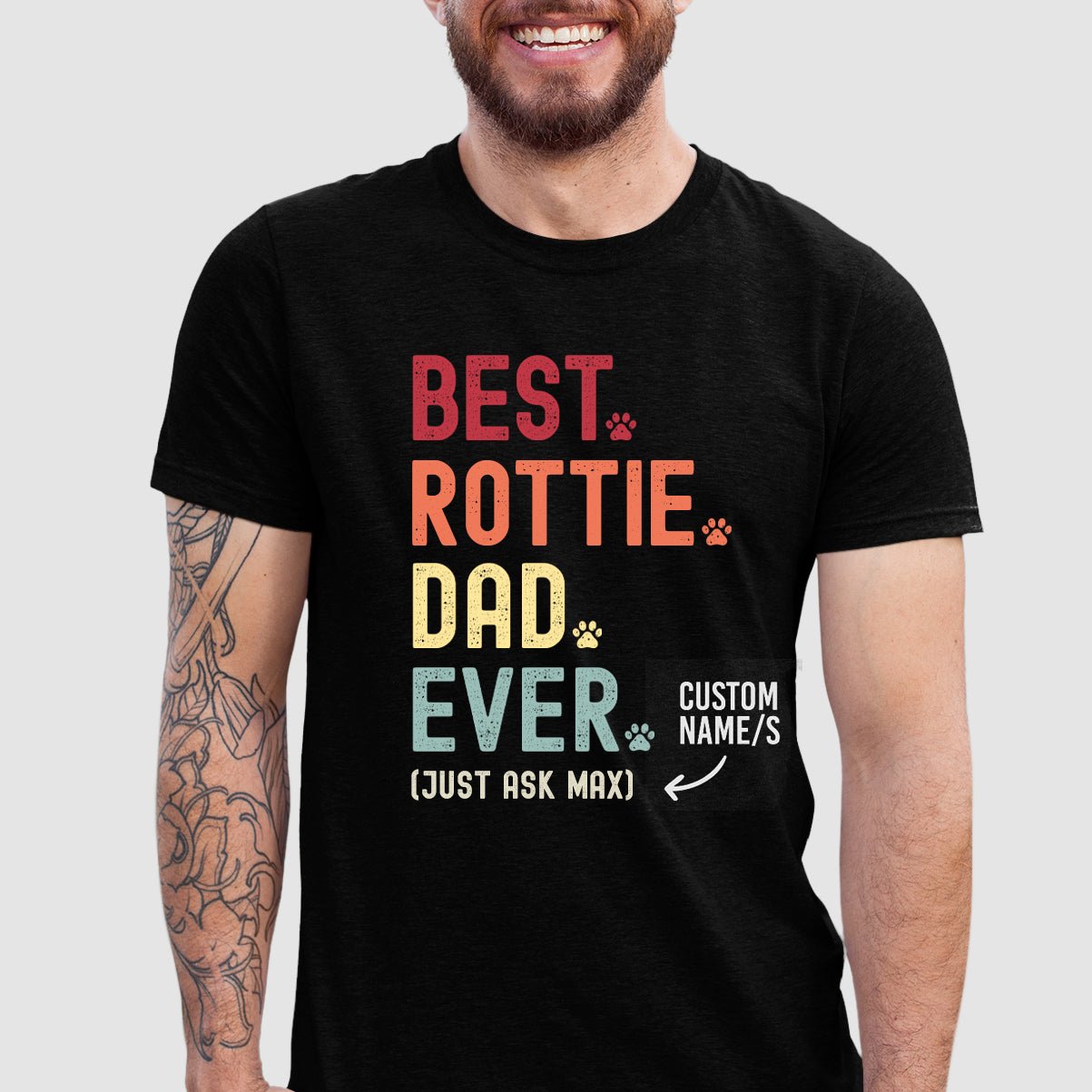Rottie Dad Just Ask Shirt - Hi Doggi