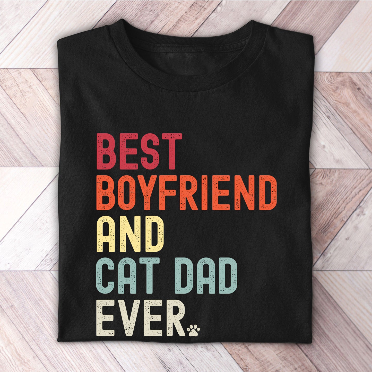 Boyfriend Cat Dad Shirt