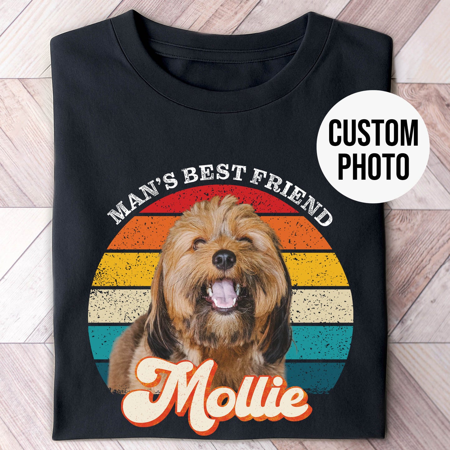 Man's Best Friend Photo Retro Shirt