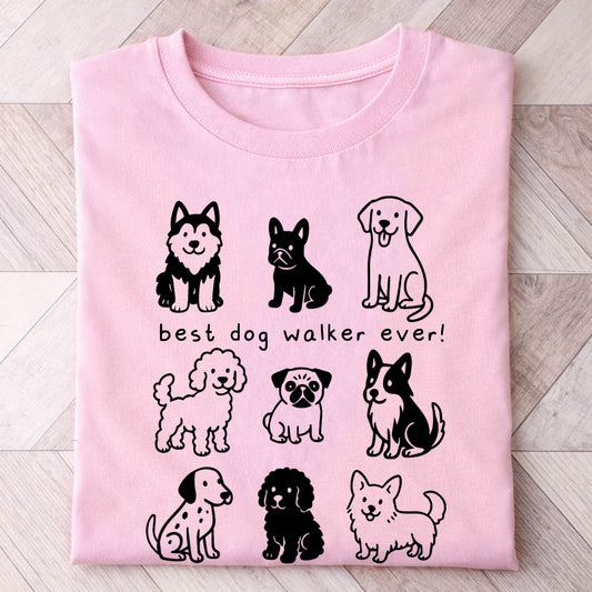 Best Dog Walker Cute Shirt
