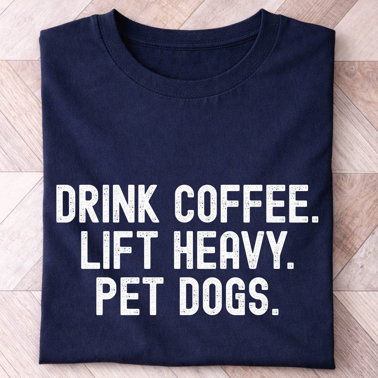 Drink Coffee Lift Heavy Pet Dogs Shirt