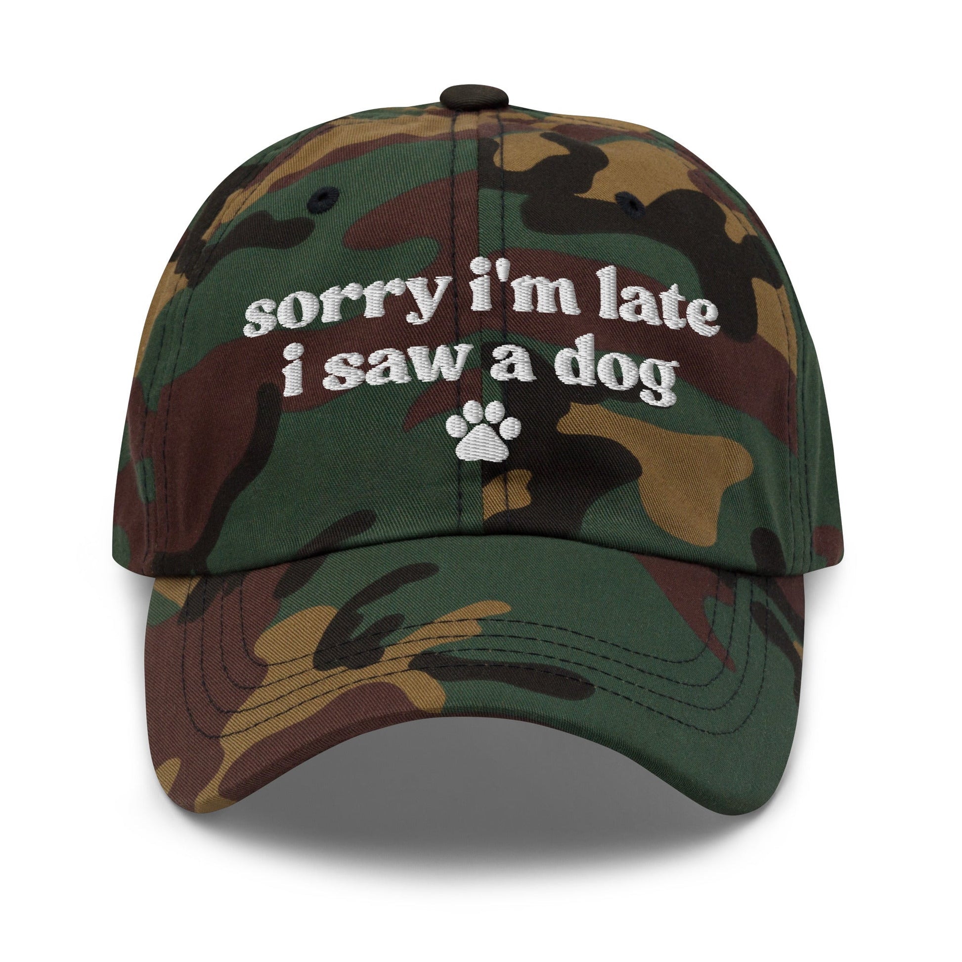 Sorry I'm Late, I Saw A Dog Cap - Hi Doggi