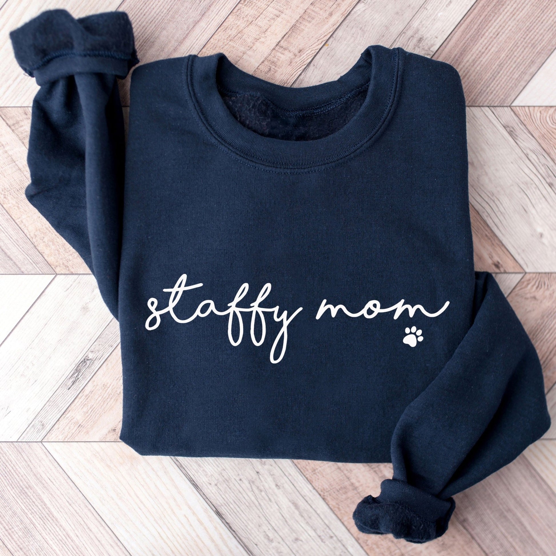 Staffy Mom Sweatshirt - Hi Doggi