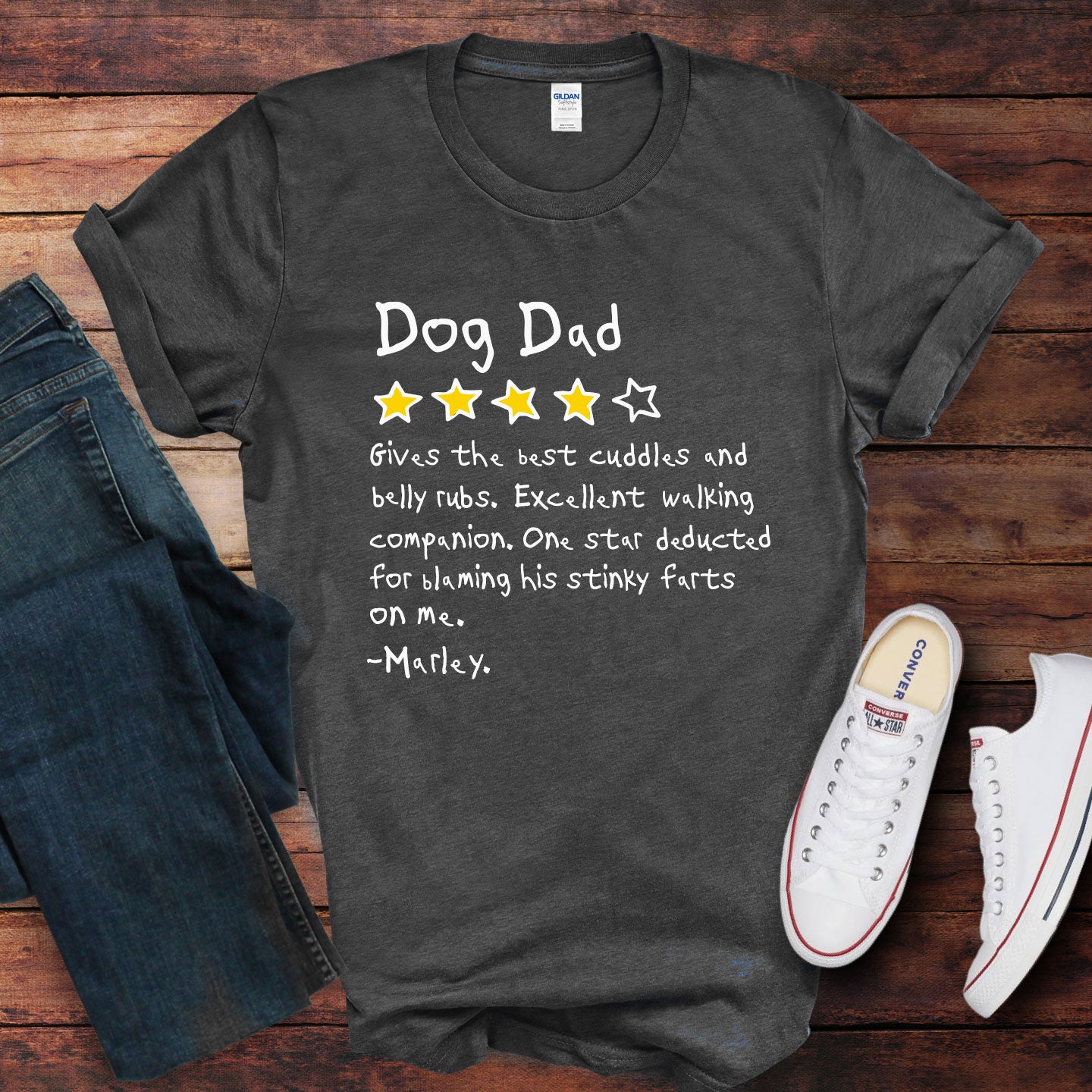 Dog Dad Review Shirt