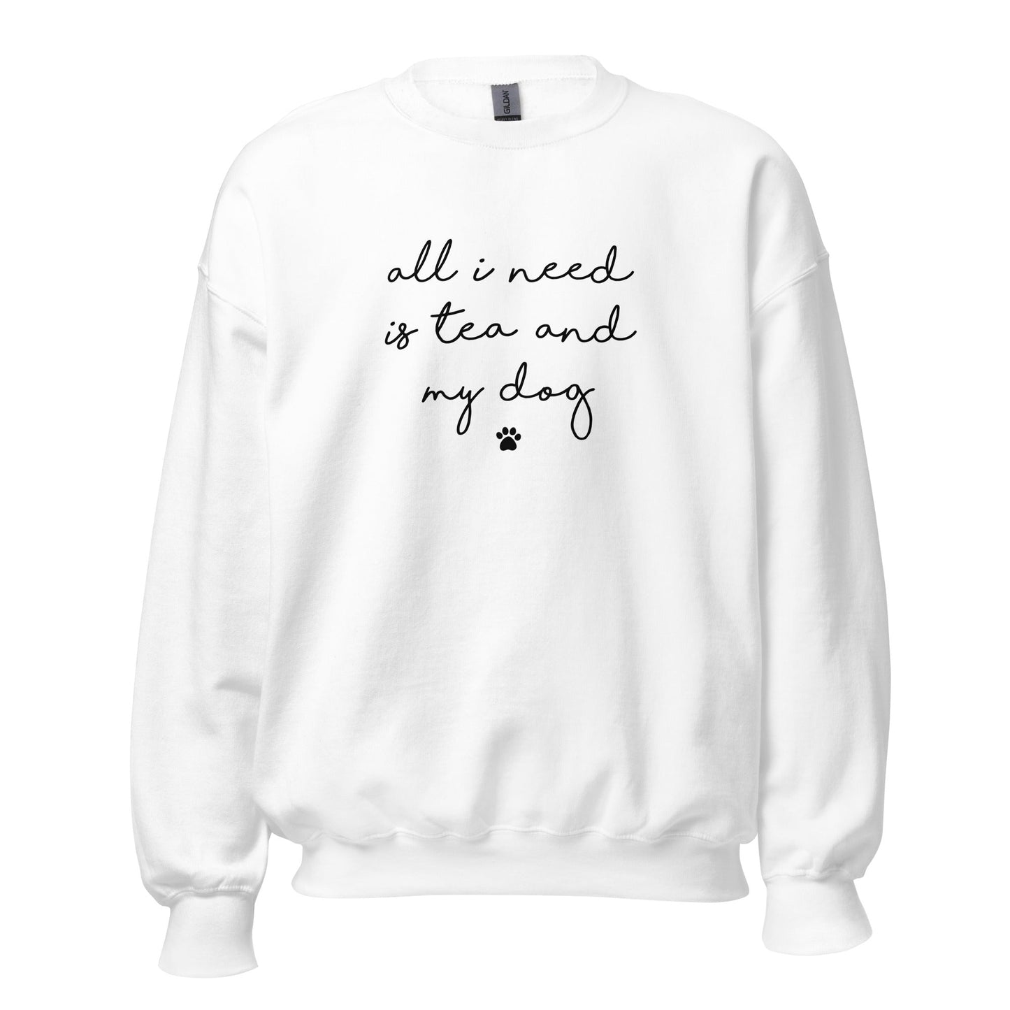 Tea and my Dog Sweatshirt - Hi Doggi