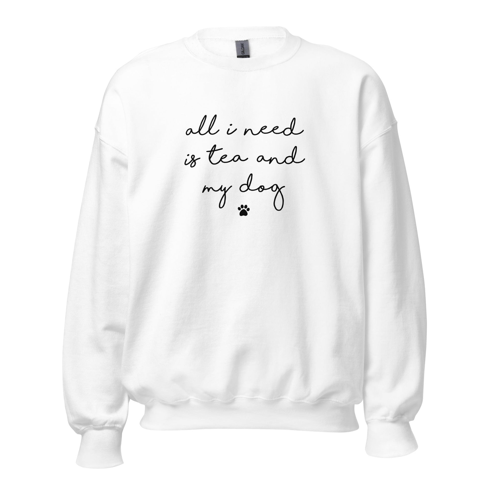 Tea and my Dog Sweatshirt - Hi Doggi